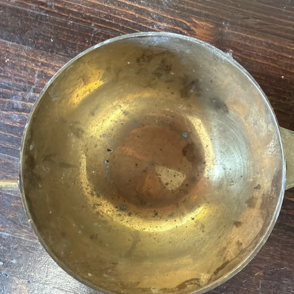 Brass Pig Trinket Dish With Lid Decor
